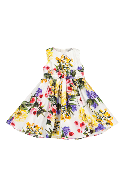Kids Floral Cotton Dress